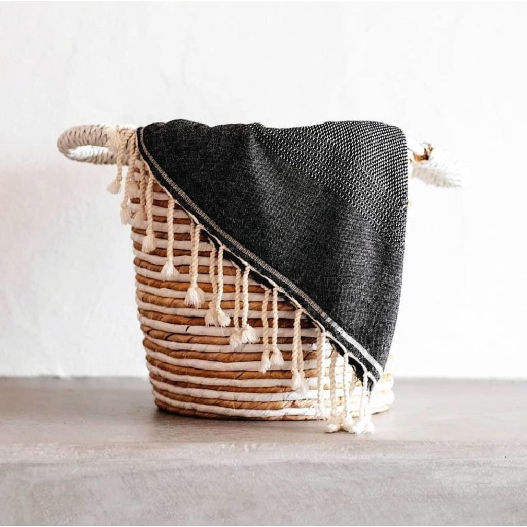 Ekin Cotton & Wool Blend Vintage Style Blankets - Blanket